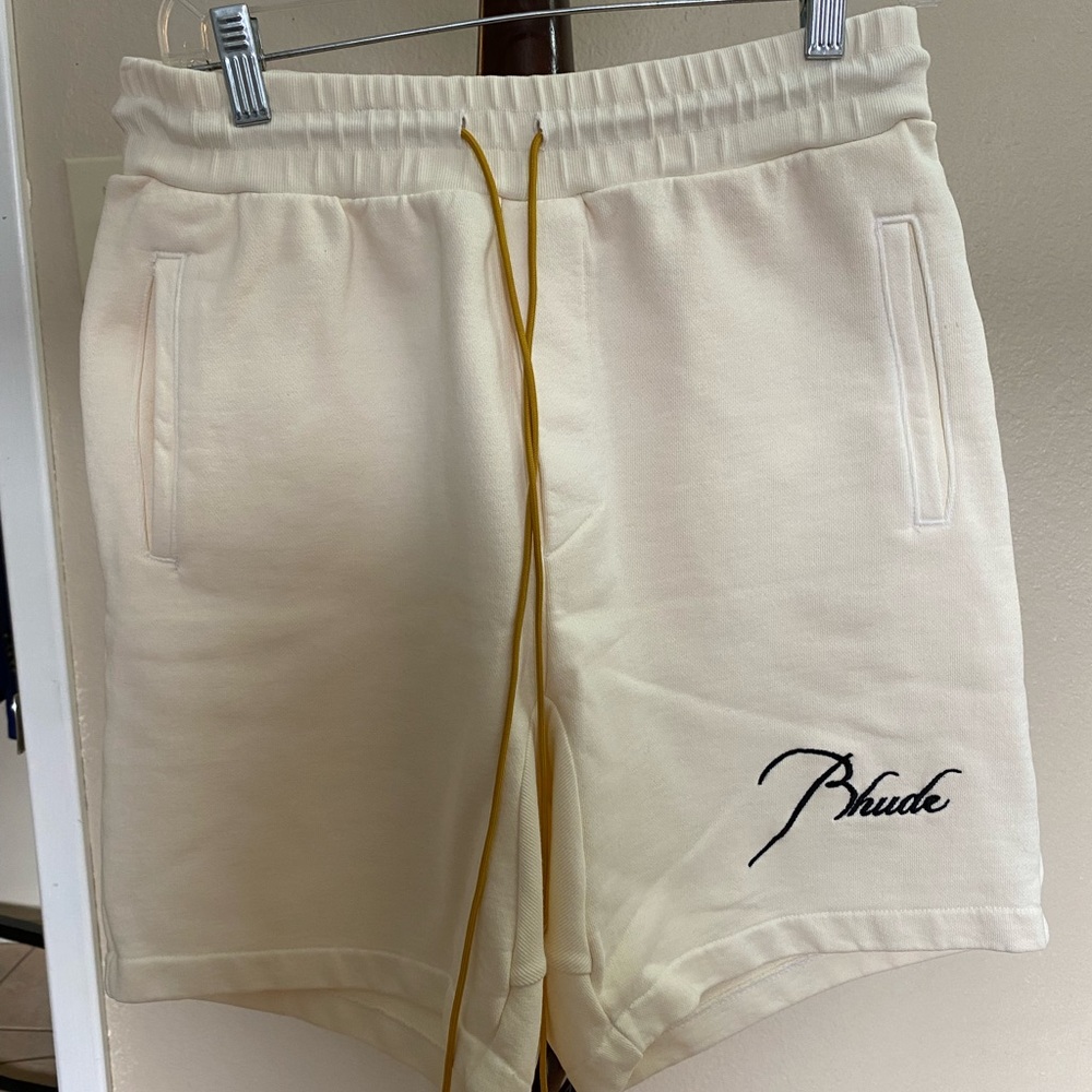 RHUDE Sweat Shorts Vintage White Size Small